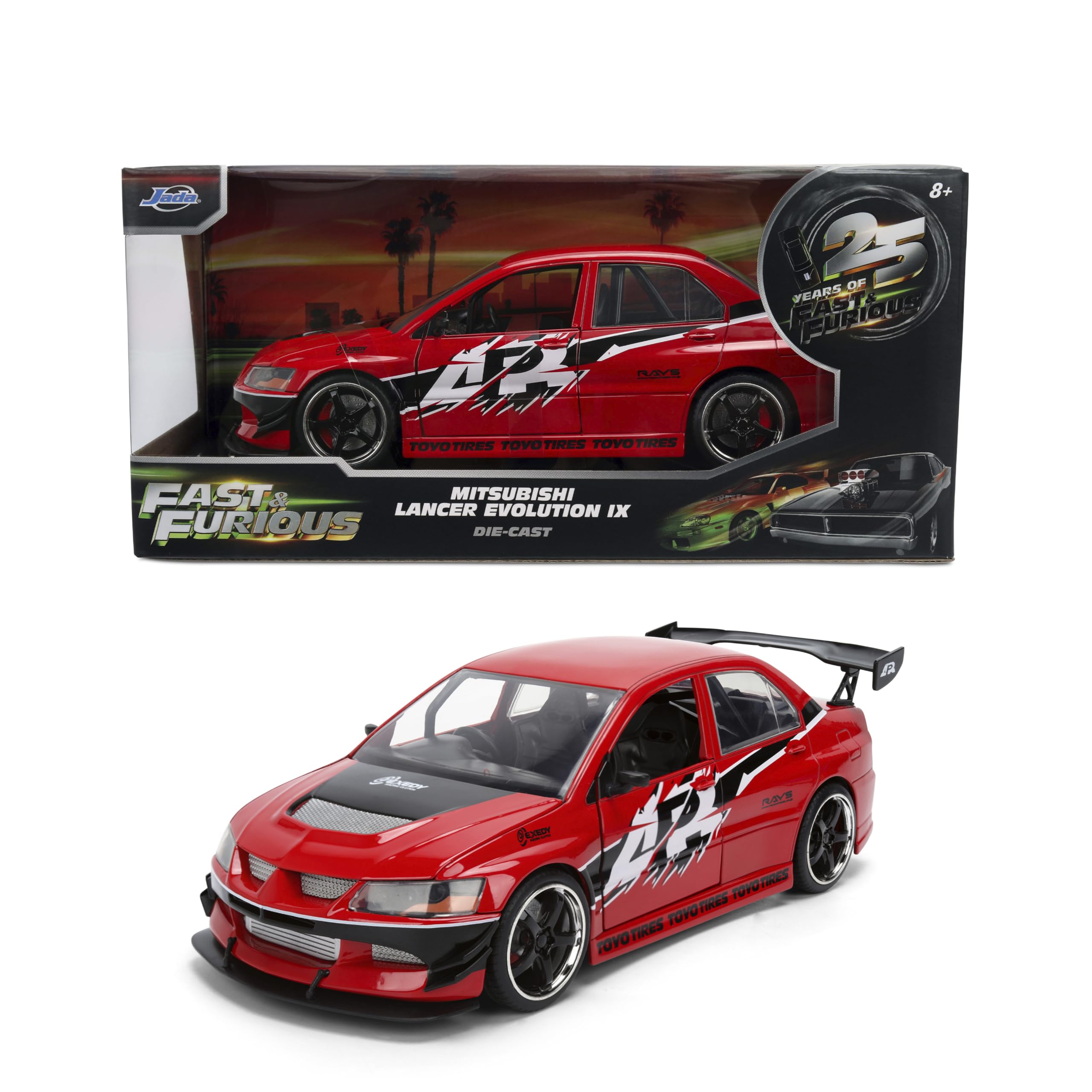 Amazon.com: Jada Fast & Furious 2006 Mitsubishi Lancer Evolution